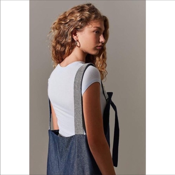 NWOT Urban Outfitters CS Rhinestones Overall - Picture 5 of 7